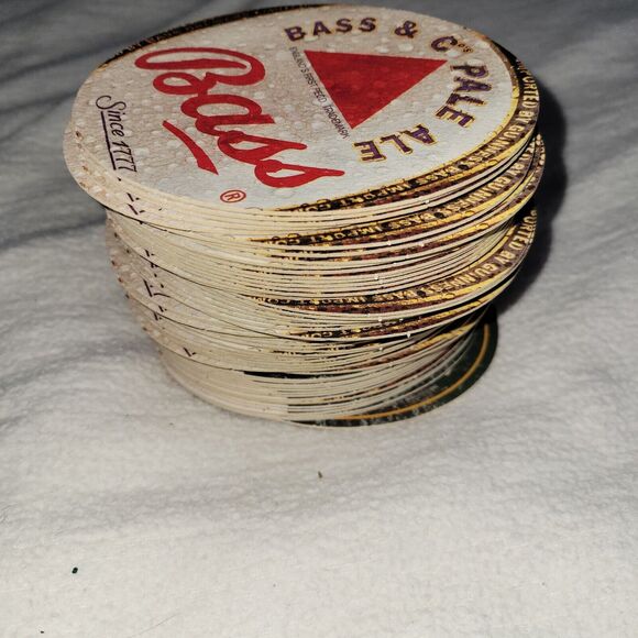 Vintage Coaster Bass & Co's Pale Ale Beer Man Cave Bar Home Drink Alcohol Party - Picture 5 of 5